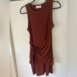 Kaileigh Terracotta Ribbed Knit Top